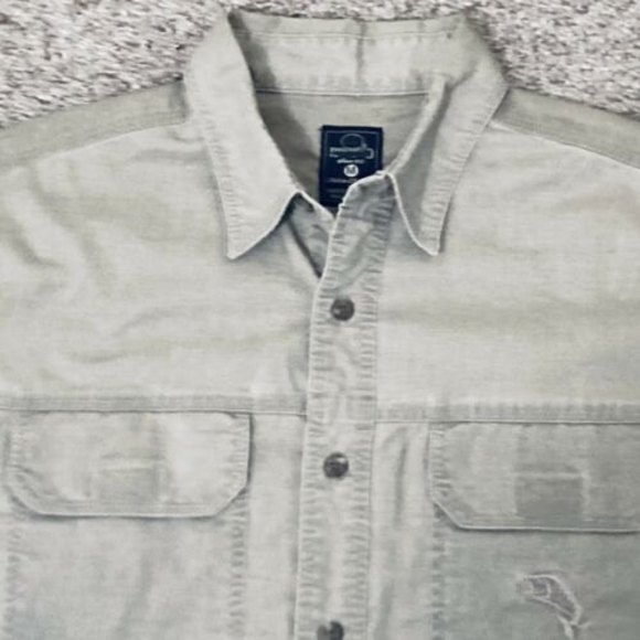 RED HEAD BRAND CO. size Medium Men's tan short sleeve button up shirt - Picture 3 of 9